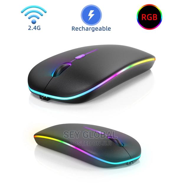 Original 2.4G Rechargeable Ultra-thin Wireless Mouse - Black · Photo 2
