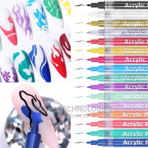 16 Colors 3d Acrylic Nail Paint Pen · Photo 2