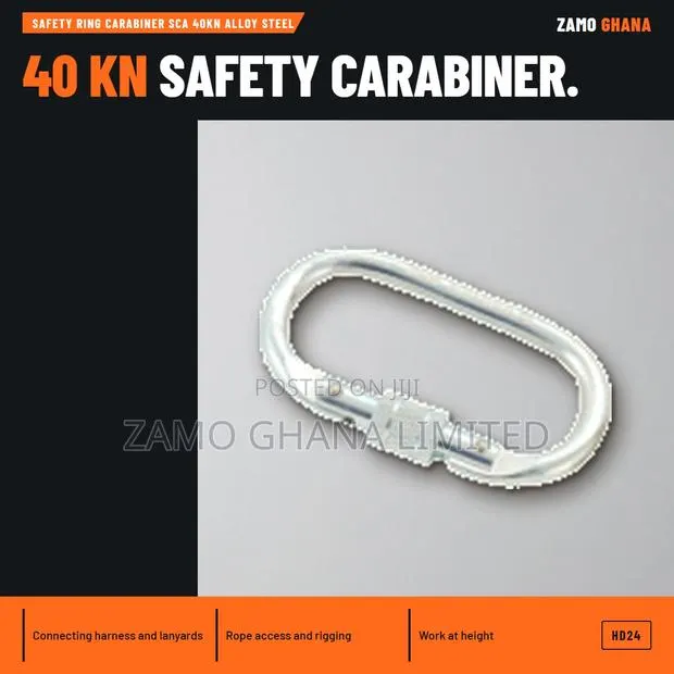 Safety Ring Carabiner Sca 40Kn Alloy Steel - HD24 · Photo 1