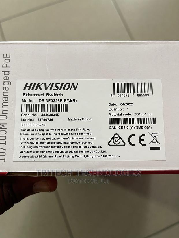 HIKVISION 24 Port Ethernet Unmanaged POE DS-3E0326P-E/M(B) · Photo 4