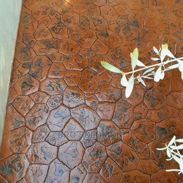 Professional Stamped Concrete Installation in Ghana | Megatek Co. · Photo 2