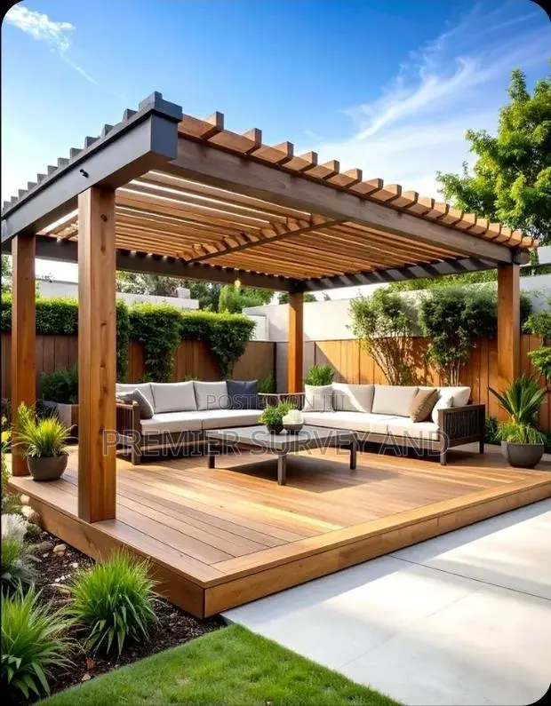 Outdoor Pergola Shade Installation · Photo 1