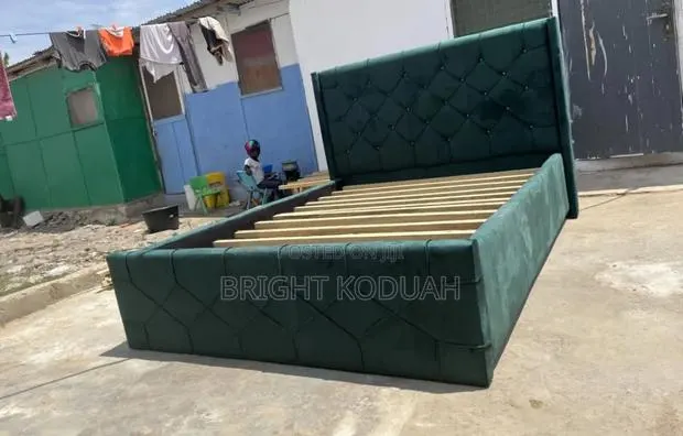 Deep Green Double Bed Frame · Photo 1