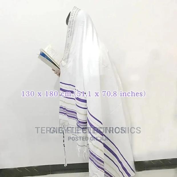 Prayer Shawl Israel - Blue - 130X180CM Large Size / Big Size · Photo 1