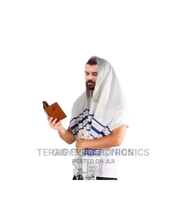 Prayer Shawl Israel - Blue - 130X180CM Large Size / Big Size · Photo 2