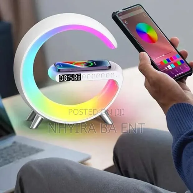 3 in 1 Wireless Charger, Inbuilt Speaker and Light · Photo 1