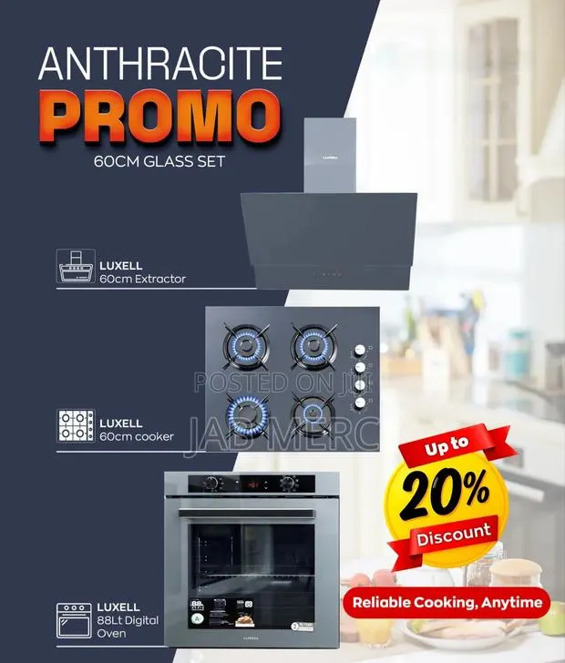 3 Set 60cm Extractor Cooker and Oven Special Quality Built in Kitchen · Photo 1