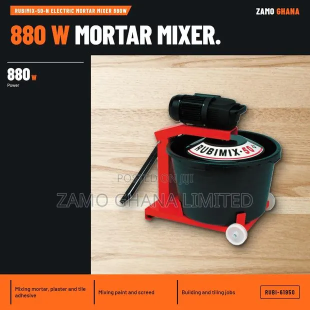 Rubimix-50-N Electric Mortar Mixer 880W - RUBI-61950 · Photo 1