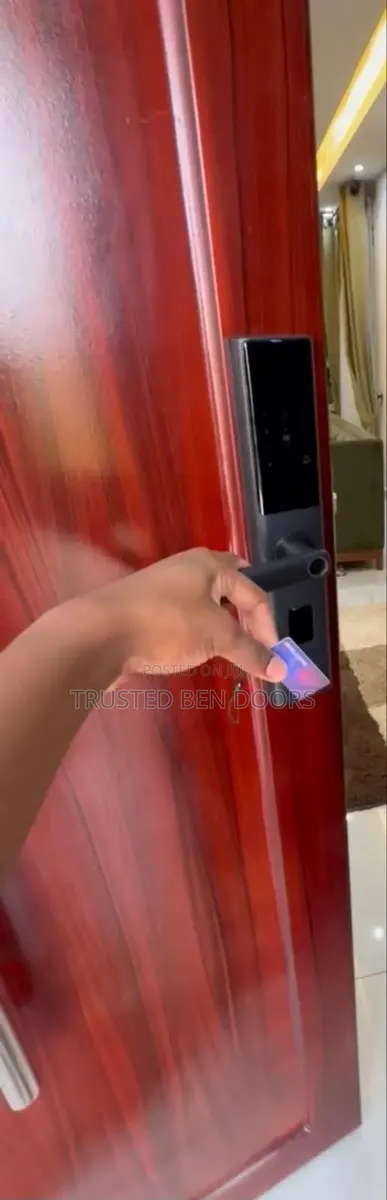 Tuya App Wifi Wireless Biometric Smart Door Locks for Homes + Offices · Photo 1