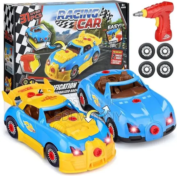 31 Piece Toy Racing Car Kit Age 3+ Lights -Sounds-Construction Model - · Photo 1