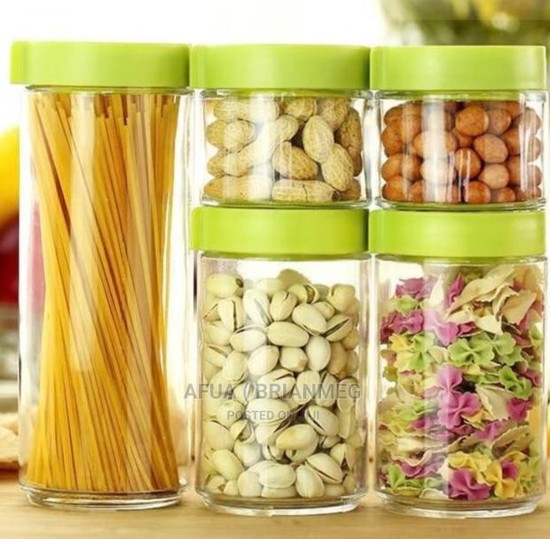 5pis Glass Storage Containers · Photo 1