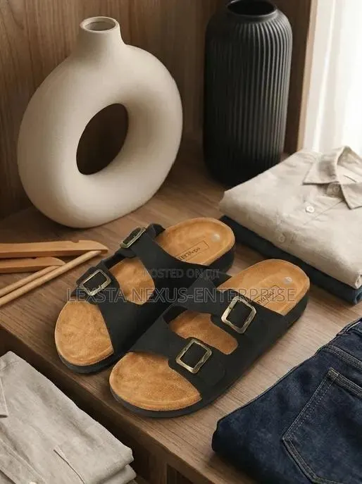 Black Sandal Slippers - Birkenstock Style · Photo 1