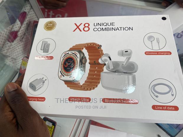 X8 Unique Smart Watch,Wireless Charger Power Bank Set · Photo 2