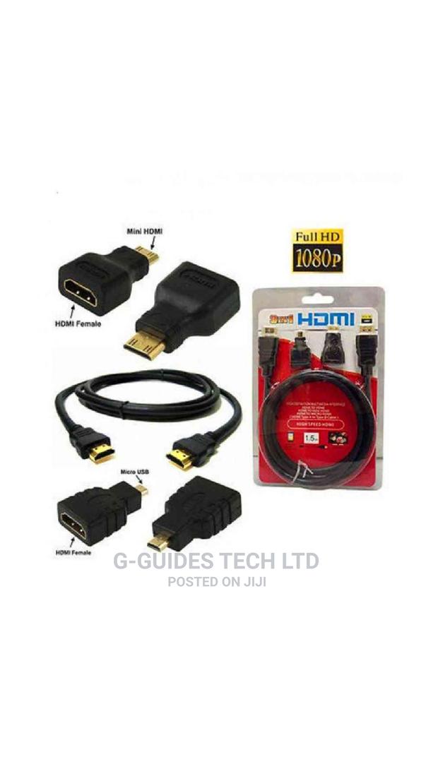 3 In 1 Mini HDMI To Hdmi, Micro HDMI To HDMI Cable 1.5M · Photo 2