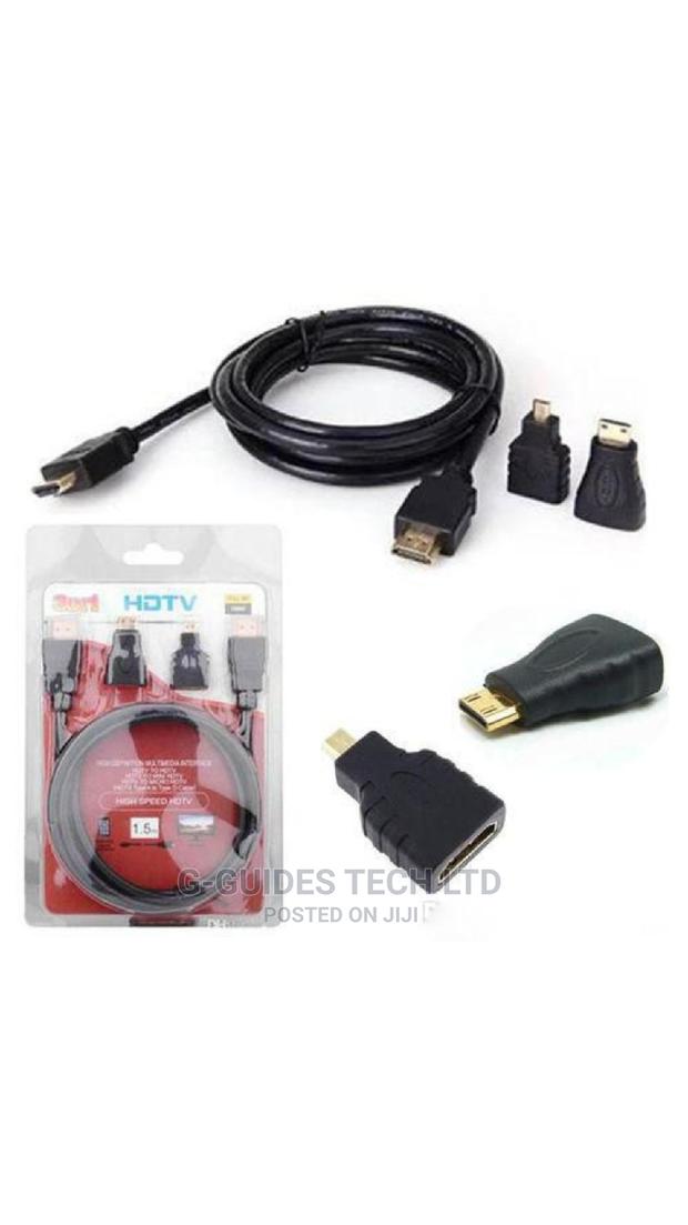 3 In 1 Mini HDMI To Hdmi, Micro HDMI To HDMI Cable 1.5M · Photo 3