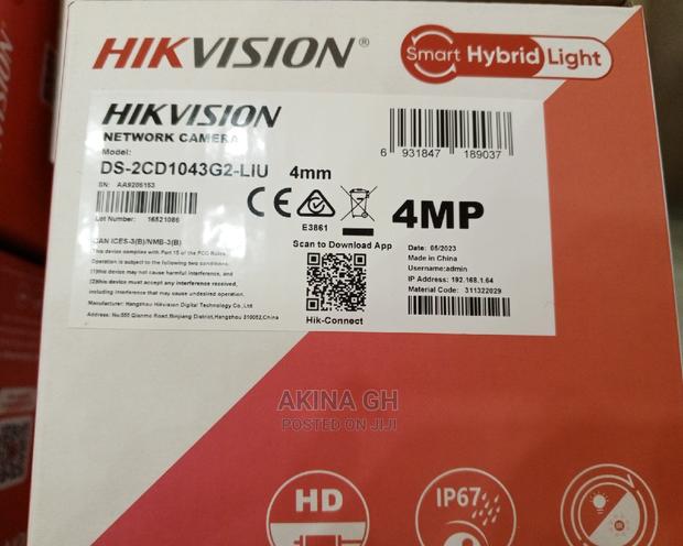 Hikvision 4mp Ip Bullet Camera Ds-2cd1043g2-Liu With Audio · Photo 3