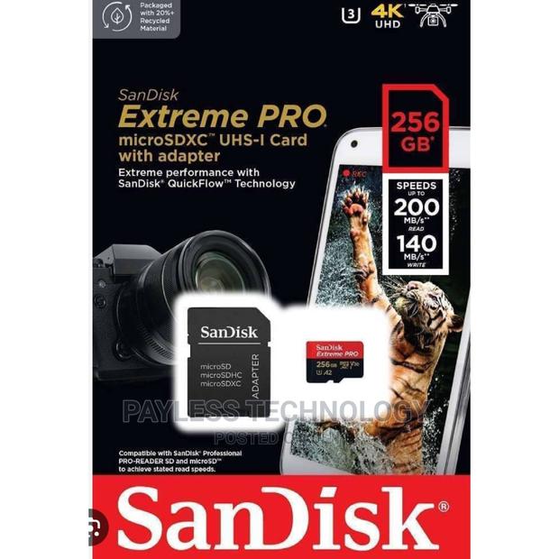 Sandisk 256gb Extreme Pro Micro Sd Card