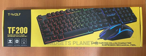 T-Wolf Tf200 Usb Wired RGB Gaming Keyboard and Mouse - Black · Photo 3