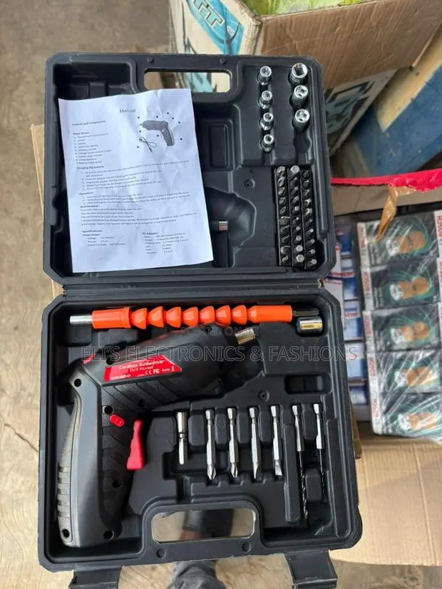 Cordless Screw Driver Set With Case · Photo 1