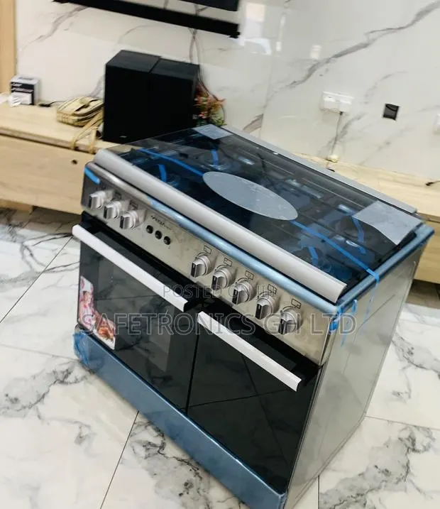 Just Shop Midea 90×60 5-Burner Gas Cooker W/ Grill · Photo 1