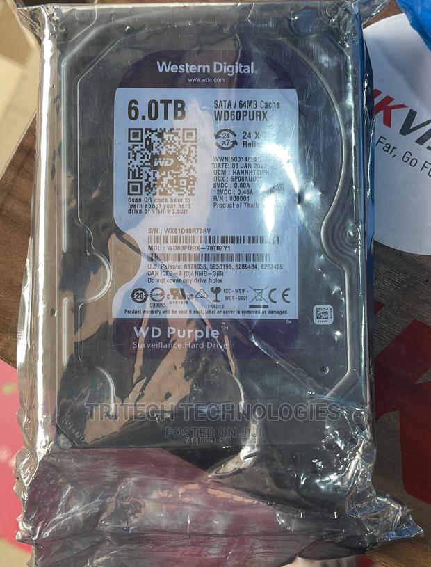 6tb Surveillance HDD Wd Purple · Photo 1