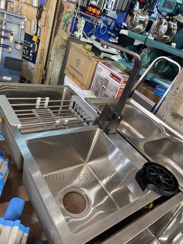 Stainless Steel Cabinet Sink With Cup Washer · Photo 4