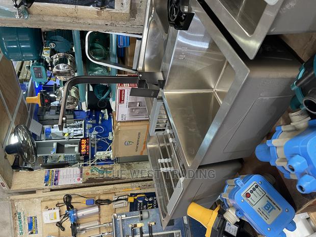 Stainless Steel Cabinet Sink With Cup Washer · Photo 5