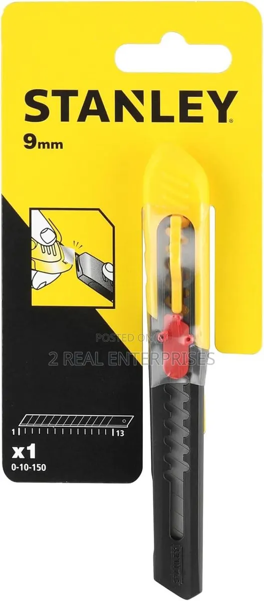 Stanley 0-10-150 9mm Snap Off Blade Knife, Yellow Black · Photo 1