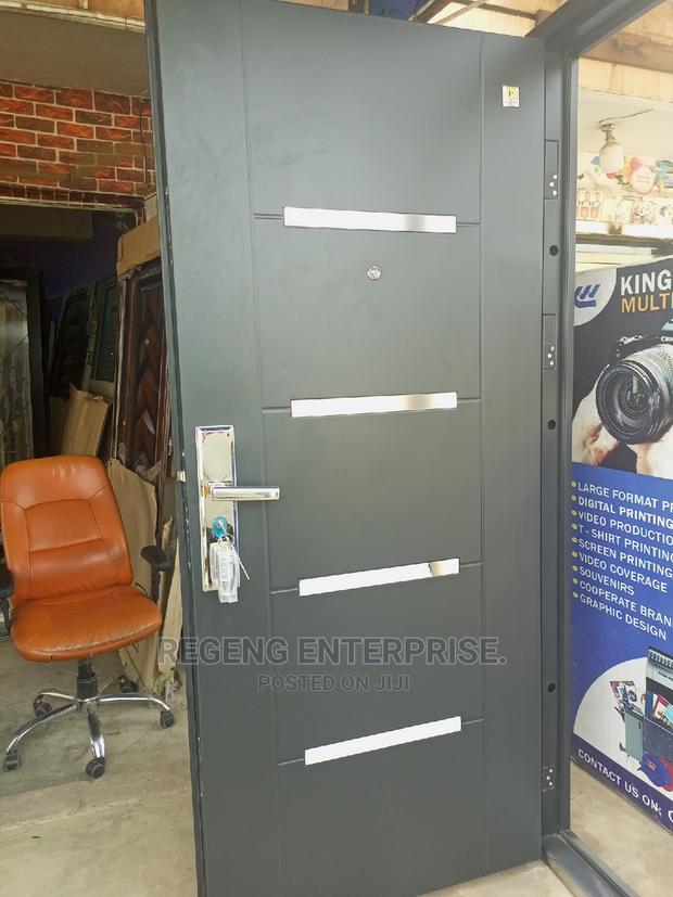 Single Turkish Black Security Door · Photo 1