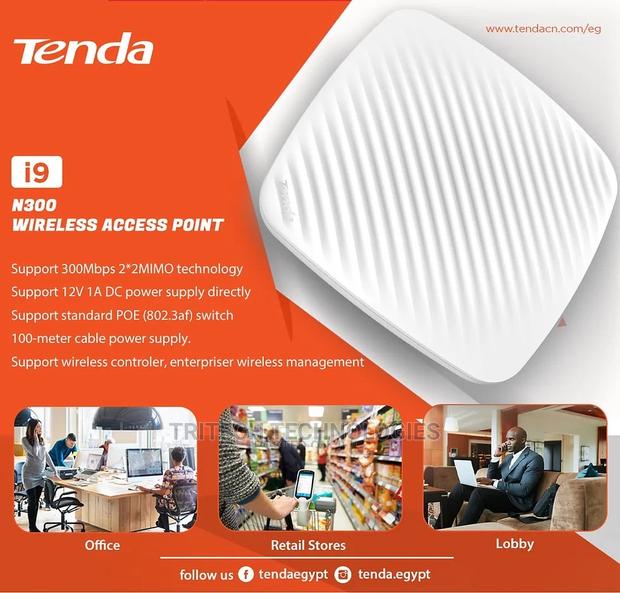 TENDA I9 300mbps Ceiling AP Supporting Up to 25 Clients · Photo 3