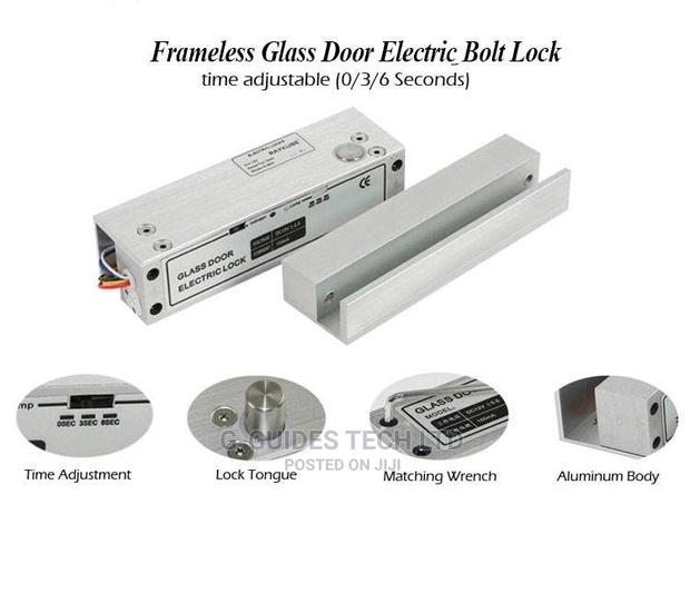 Fully Frameless Glass Door Electric Bolt Door Lock · Photo 2