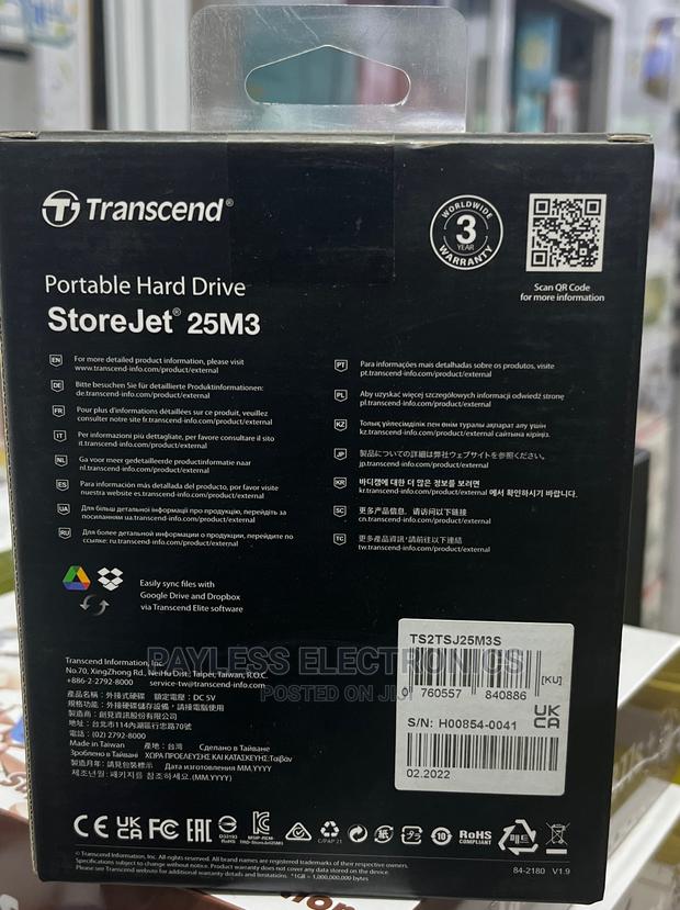 Transcend 2tb USB 3.1 External Hard Drives · Photo 2