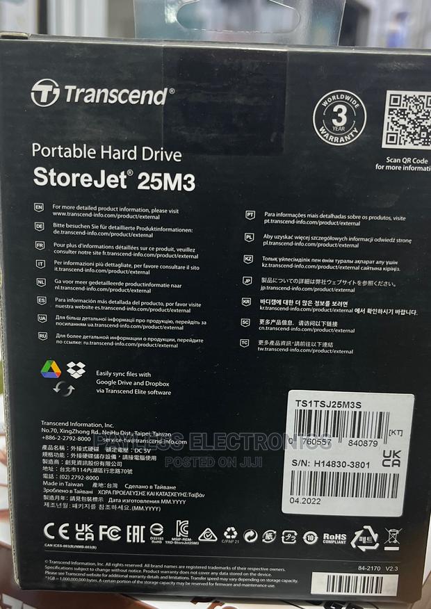 Transcend 3.1 USB 1tb External Hard Drives · Photo 2