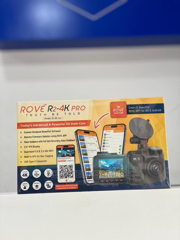 Rove R2- Pro Dash Cam, Built-in Gps, 5g Wifi Dash Camera · Photo 1