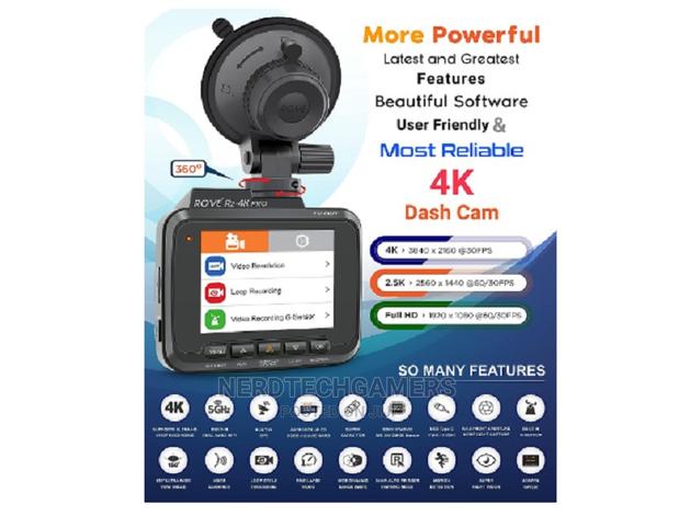 Rove R2- Pro Dash Cam, Built-in Gps, 5g Wifi Dash Camera · Photo 2