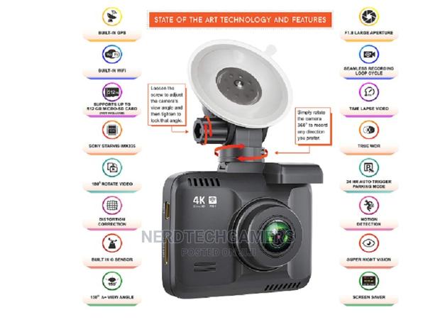 Rove R2- Dash Cam Built in Wifi GPS Car Top Dashboard · Photo 3