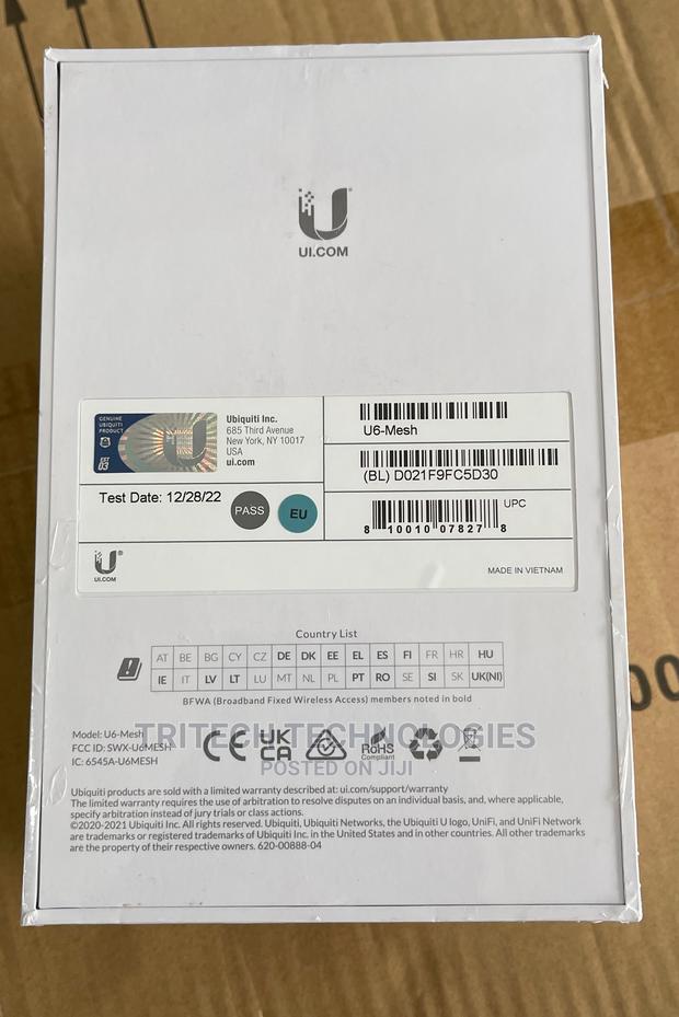 Unifi U6-Mesh Access Point Wifi 6 4x4 MIMO 160mhz,5.3gbps · Photo 2