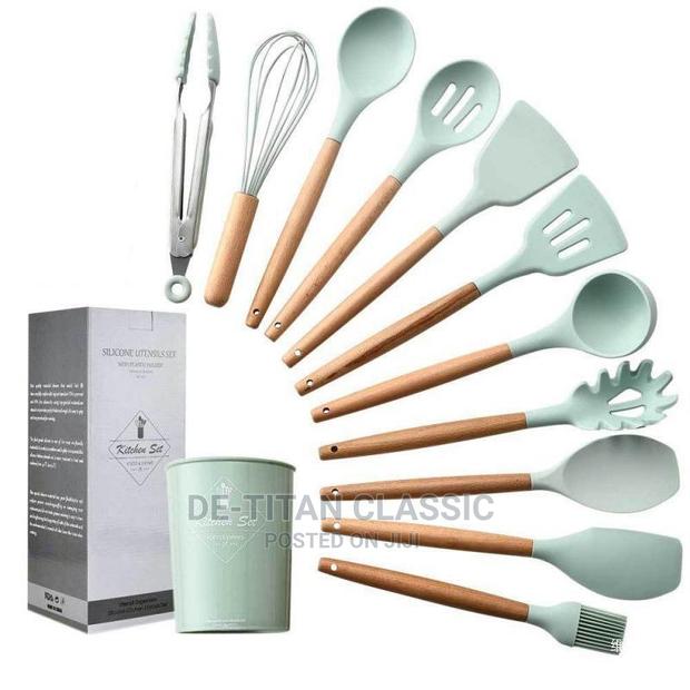 12pcs Silicone Kitchen Spoons · Photo 2