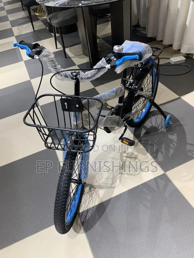 Kids' Bicycle With Basket Training Wheels · Photo 2