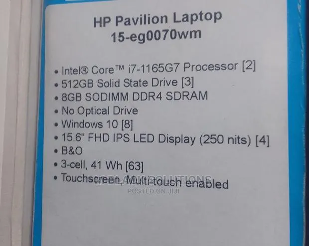 New Laptop HP Pavilion 15 8GB Intel Core I5 SSD 512GB · Photo 1