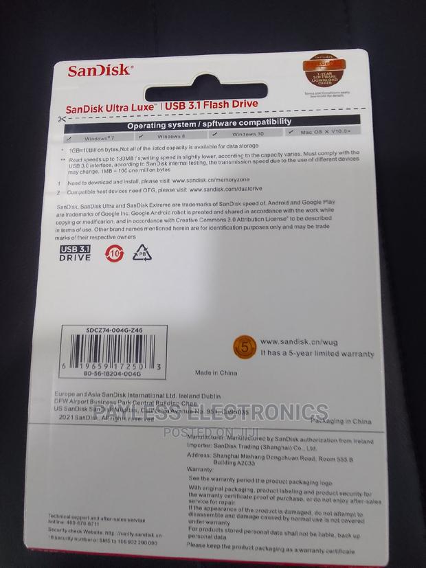 Sandisk 4GB USB 3.1 Flash Drive · Photo 2