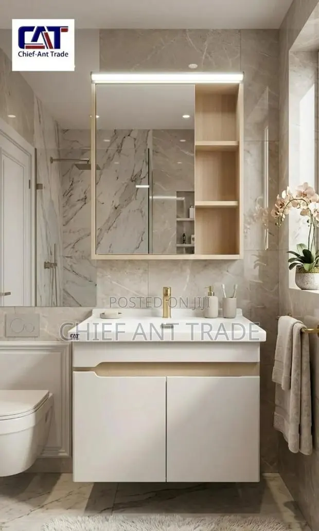 Cabinet Basin With Touchscreen Mirror 905 -60cm · Photo 1