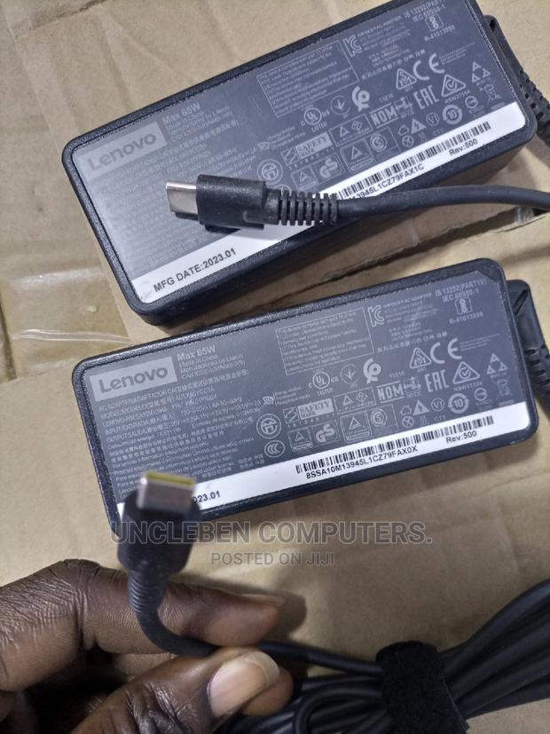Lenovo Type C Charger 20v 3.25A, 15v 3A, 9v 2A, 5v 2A 65w · Photo 3