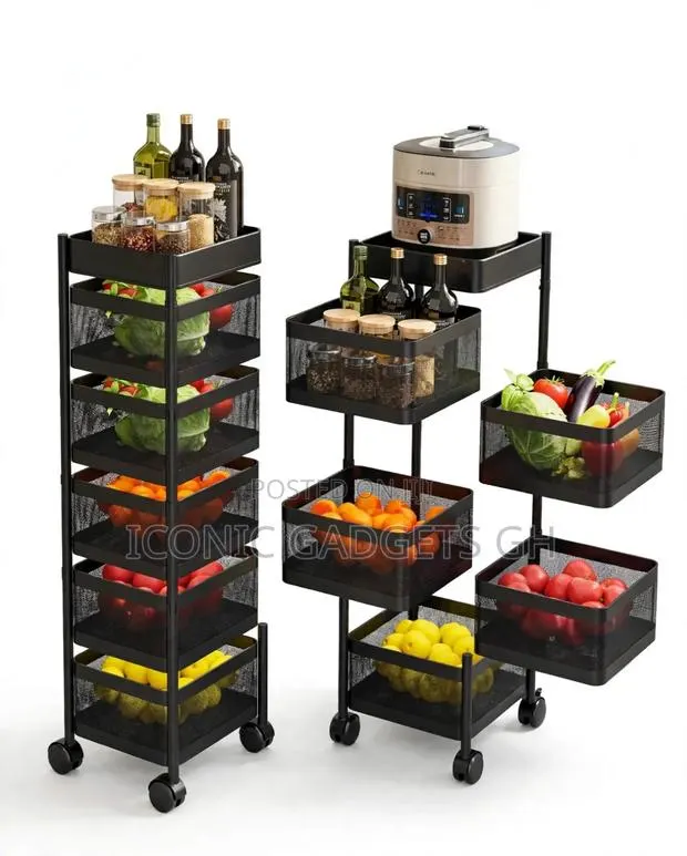 5 Layer Rotating Kitchen Storage Trolley · Photo 1