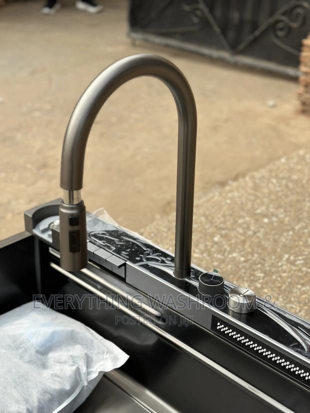 Antirust Waterfall Sink-Smart Kitchen Sink-Piano Controls-Cup Washer · Photo 5