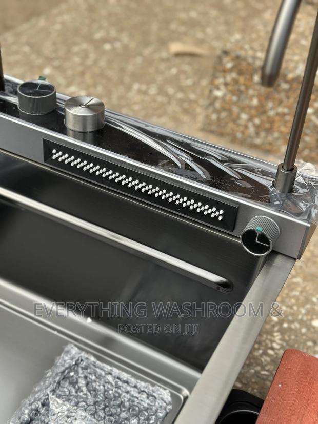 Antirust Waterfall Sink-Smart Kitchen Sink-Piano Controls-Cup Washer · Photo 4