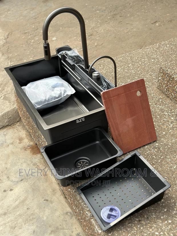 Antirust Waterfall Sink-Smart Kitchen Sink-Piano Controls-Cup Washer · Photo 7