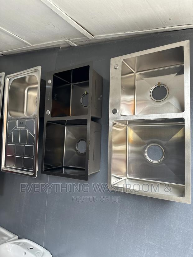 Stainless Double Bowl Kitchen Sink With Accessories · Photo 3