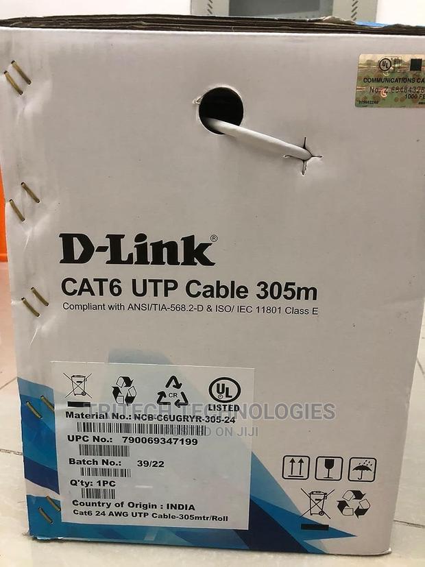 D-Link Cat-6 Utp Cable Roll 305 Meter - Networking Cable · Photo 4