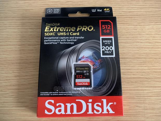 Sandisk 512gb Extreme Pro Uhs-I SDXC Memory Card · Photo 1